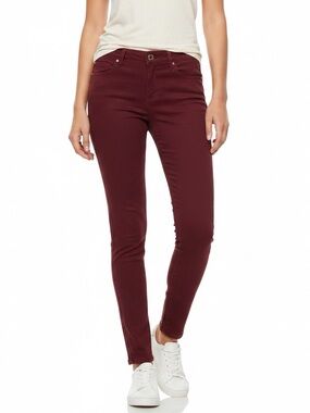 Bongo Red lightweight skinny Jeans size 5 Jrs mid rise cotton spandex 2 pocket